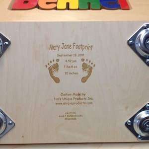 Engraved Message on Stool