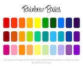 Rainbow Basics Color Palette – 30 Colors for Procreate & HEX Codes (Digital Download)