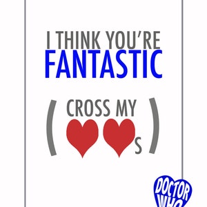 Set of 8 Doctor Who Valentines Printable PDF Bow Ties Weeping Angels Silence River Song