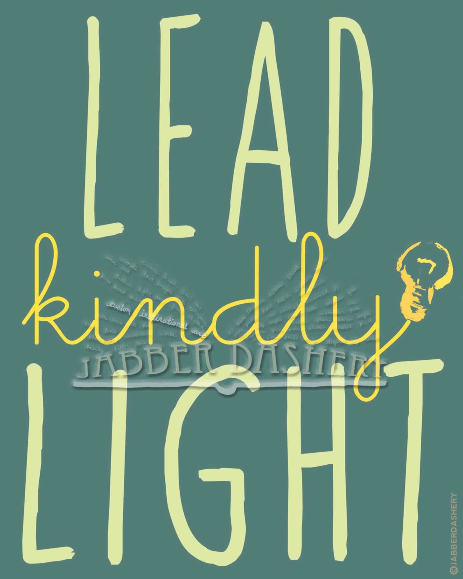 Lead Kindly Light Printable Hymn 8x10 Quote Typography Mormon LDS Etsy