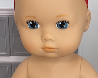 Red Doll Headband made for 13 inch Bitty Baby Splash Doll