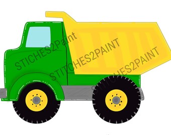 Dump Truck Door Hanger Template: SVG, PDF, Wood Cut File (Digital Download)