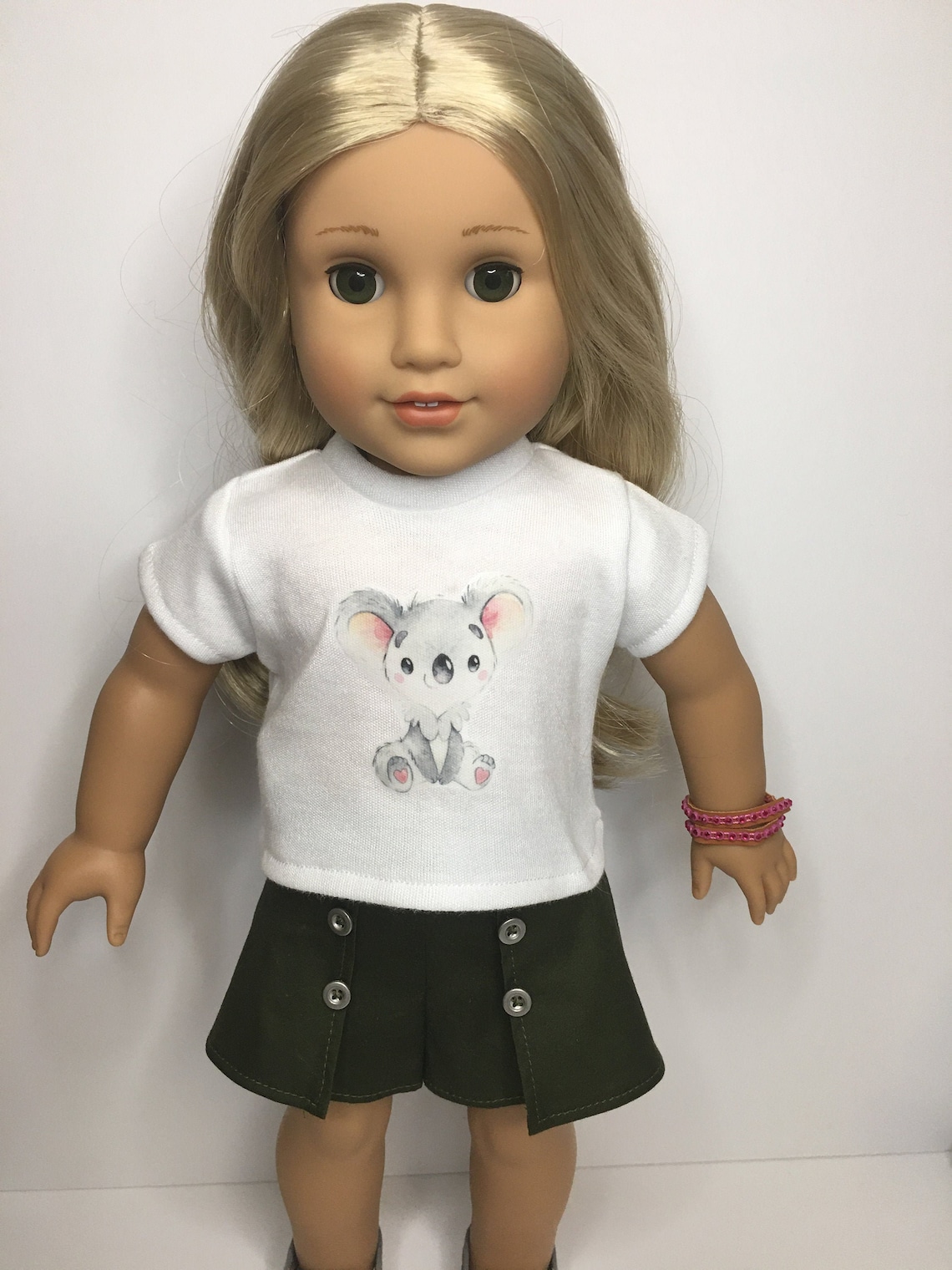 Koala Bear Doll Shirt Fits 18 Inch Girl Doll American Doll Etsy