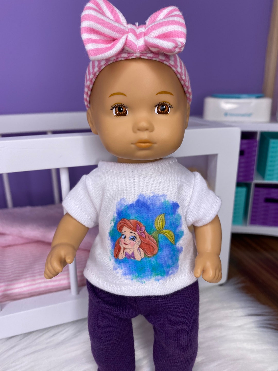 8 Inch Baby Doll Shirt Made to Fit Caring for Babylittle Etsy
