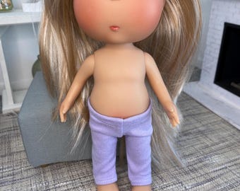 Handmade Purple Doll Pants, 12 inch Mia Nines D'Onil Doll Clothes