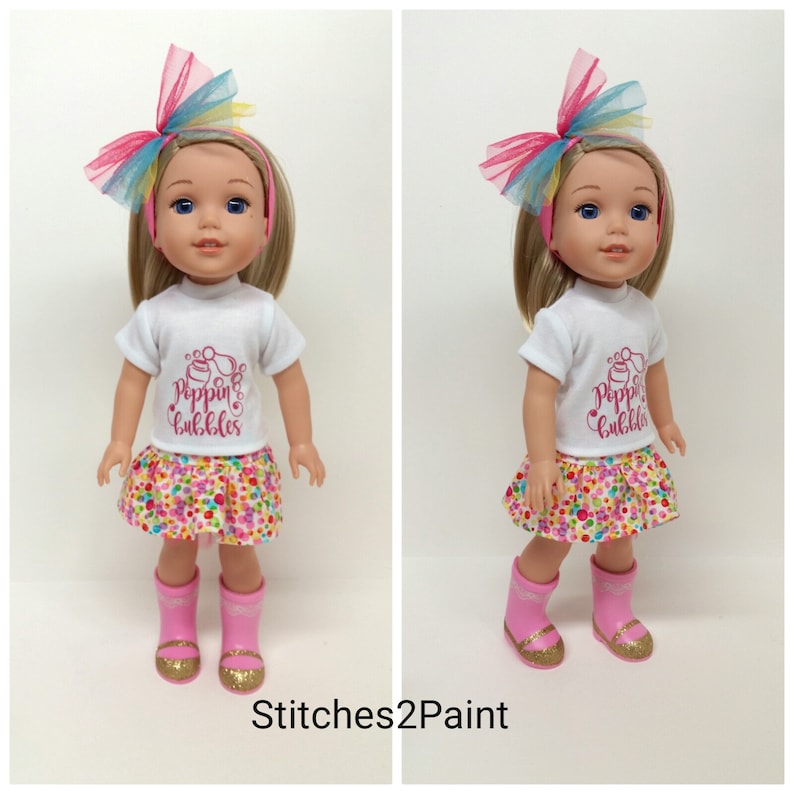 Doll Clothes Hangers Full Outfit 14/" Accessory For American Girl Wellie Wishers