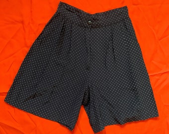 80s high waisted polka dot long shorts small