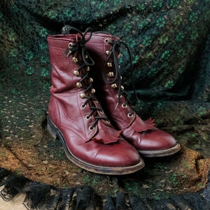 Oxblood lace up hot sale boots
