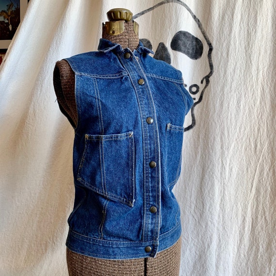 Vintage Womens Denim Vest Light Riding Jacket Medium - Etsy