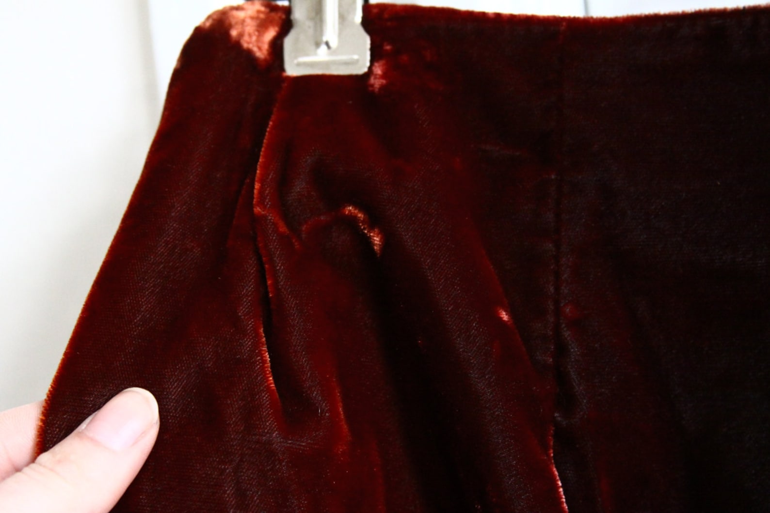 Knee Length Velvet Pencil Skirt main image 0