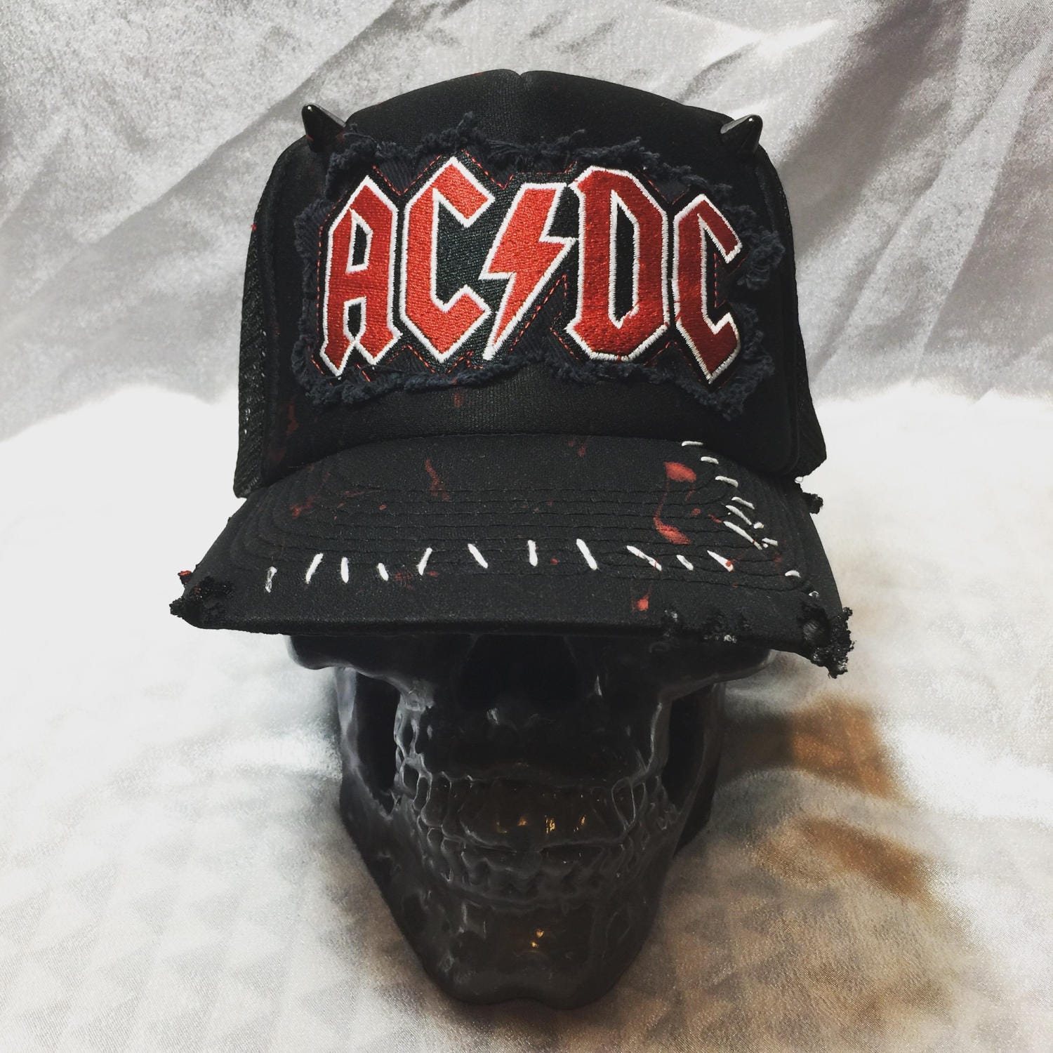 AC/DC hat by Chad Cherry | Etsy