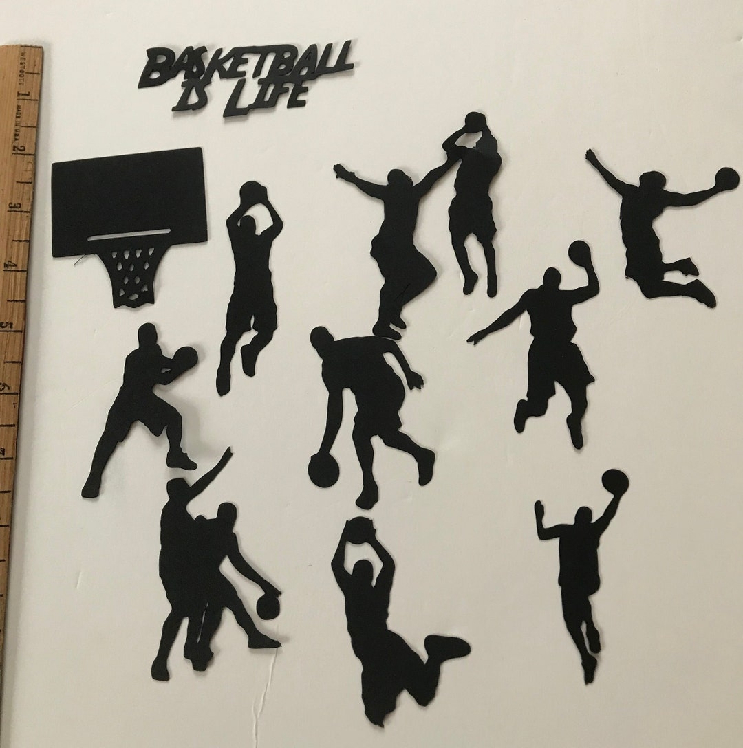 Basketball Sports Die Cuts Embellishments Silhouettes,men's,paper