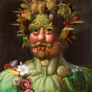 Giuseppe Arcimboldo : Rudolf II as Vertumnus Giclee Fine Art Print image 3