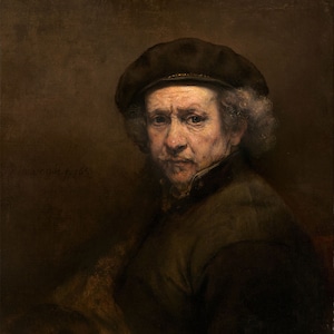 Rembrandt van Rijn : Zelfportret 1659 Giclee Fine Art Print afbeelding 3