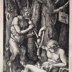 Albrecht Durer : The Satyr Family 1505 Giclee Fine Art Print image 3