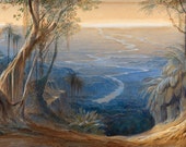 Edward Lear quot Plains of Bengal, from above Siligoree quot (1874) - Giclee Fine Art Print