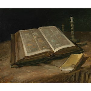 Vincent van Gogh : Still Life with Bible (1885) - Giclee Fine Art Print