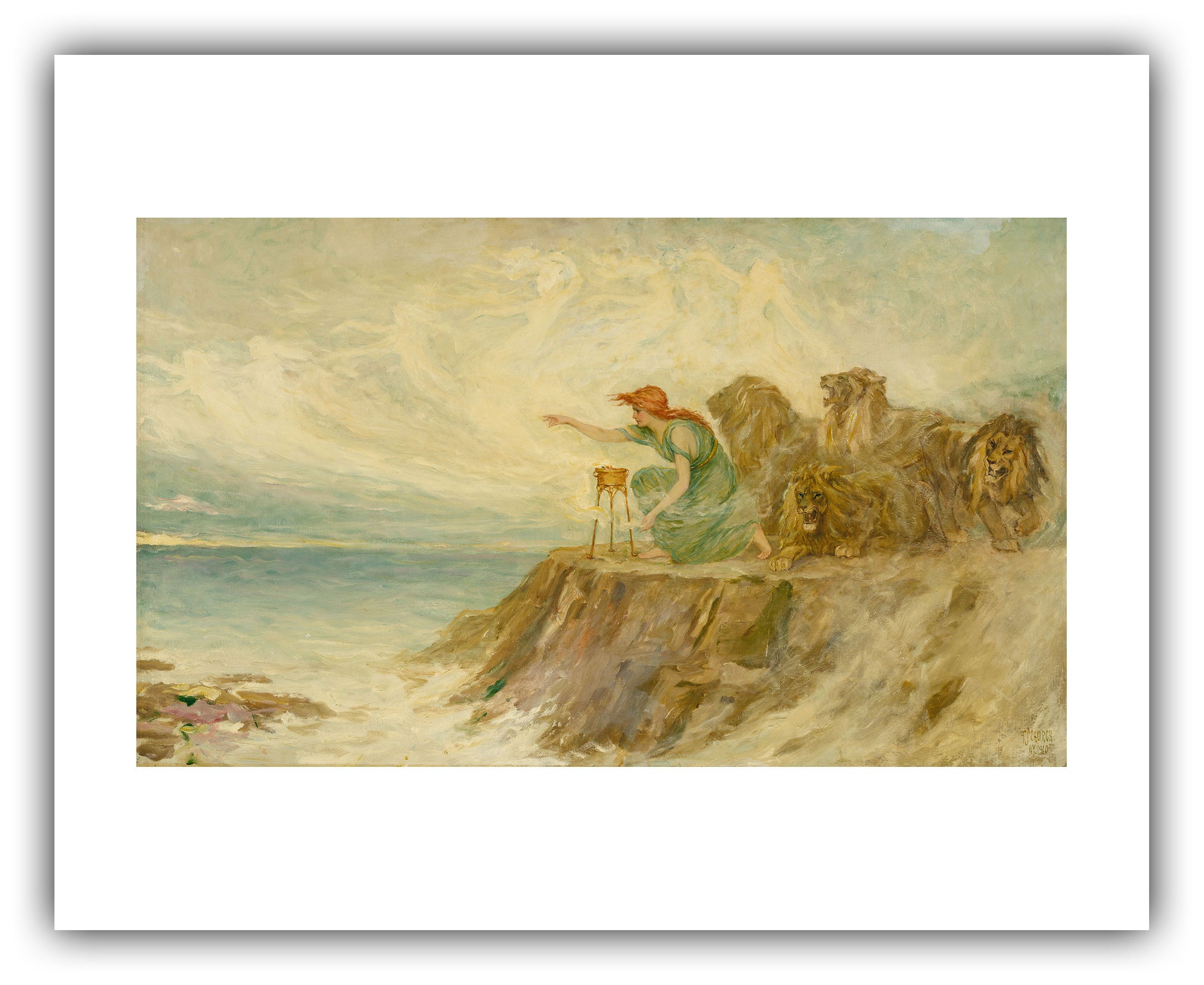 Frederick Stuart Church : Circe (1910) - Giclee Fine Art Print - Etsy, image size:2588x2118