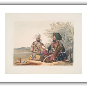 James Rattray : Meerz Fyze, an Oosbeg Elchee, or Ambassador 1848 Giclee Fine Art Print 20 x 24 inches