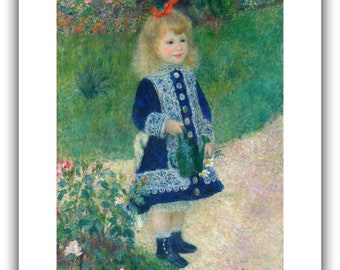 ピエール＝オーギュスト・ルノワール：じょうろを持つ少女（1876年