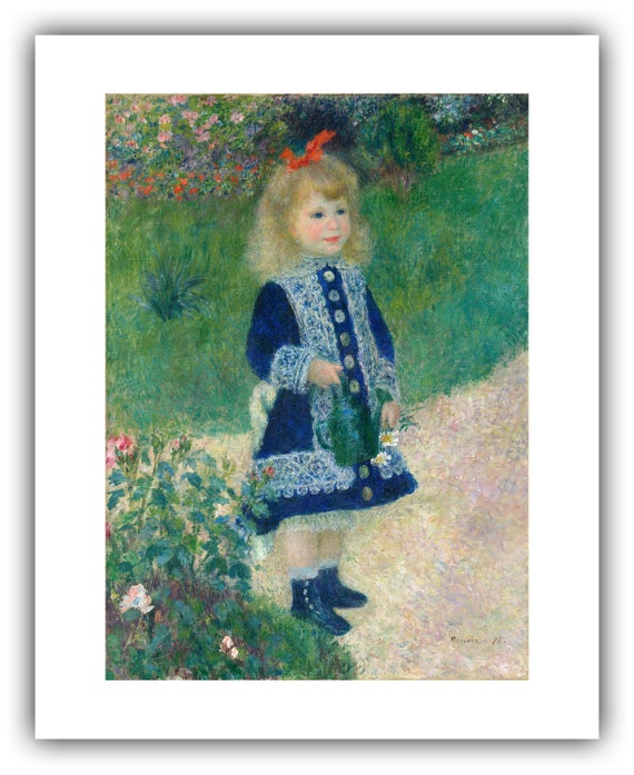 Pierre-auguste Renoir : A Girl With a Watering Can (1876) - Giclee