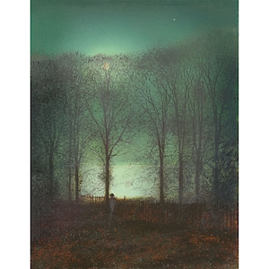 John Atkinson Grimshaw: Figuur in het maanlicht (1800) - Giclee Fine Art Print