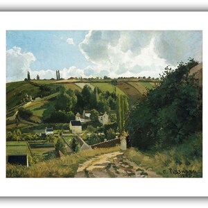 Camille Pissarro: Jalais Hill, Pontoise 1867Giclee Fine Art Print 16 x 20 inches