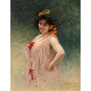 Theobald Chartran : Emma Calve como Carmen (1894) - Giclee Fine Art Print
