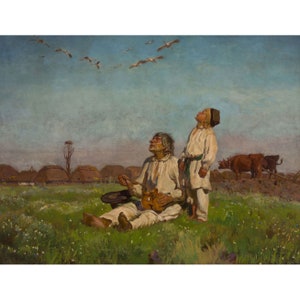 Jozef Chelmonski: Cigüeñas (1900) - Impresión artística giclée