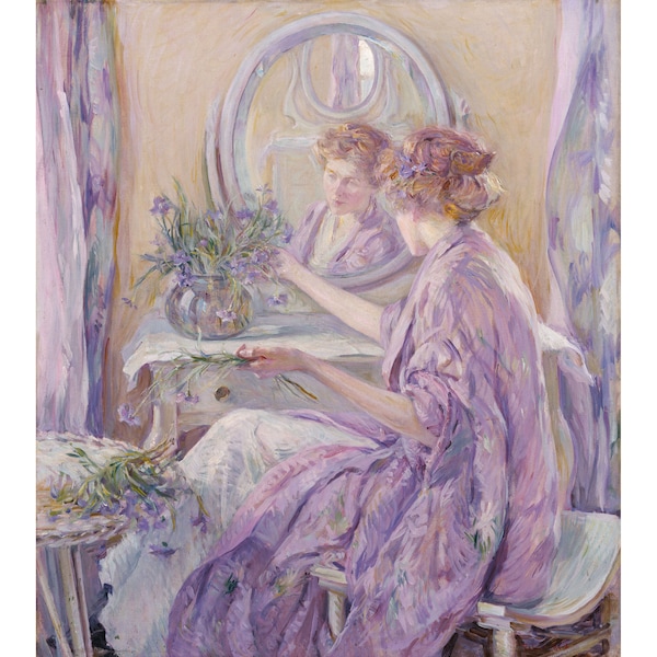 Robert Reid : The Violet Kimono (c. 1910) - Giclee Fine Art Print