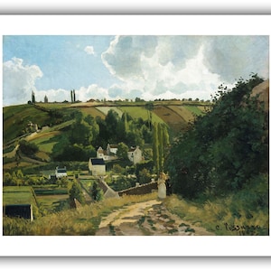 Camille Pissarro: Jalais Hill, Pontoise 1867Giclee Fine Art Print 12 x 16 inches