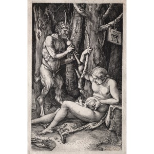 Albrecht Durer : The Satyr Family 1505 Giclee Fine Art Print image 1