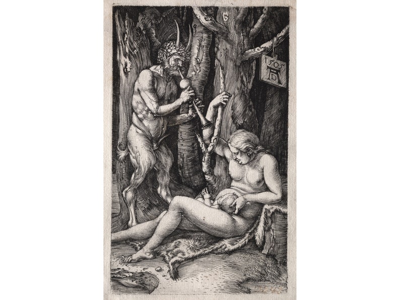 Albrecht Durer : The Satyr Family 1505 Giclee Fine Art Print image 1