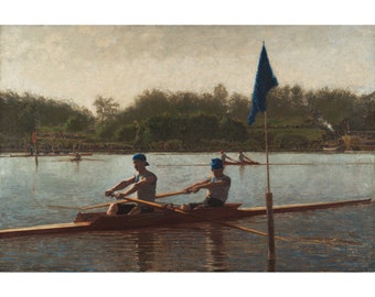 Thomas Eakins : The Biglin Brothers Turning the Stake (1873) - Giclee Fine Art Print