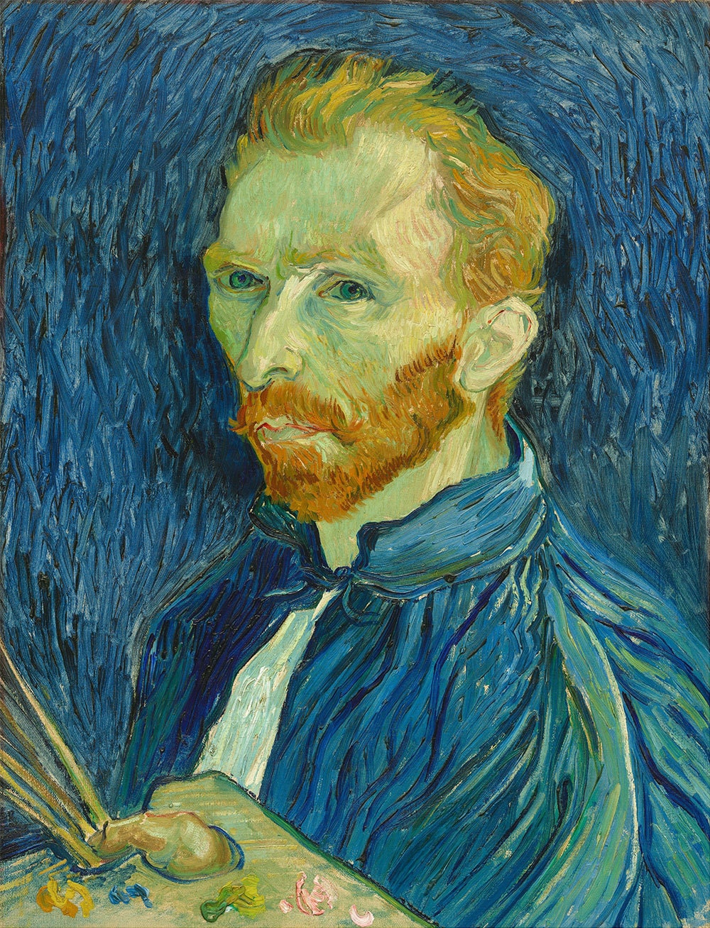 フィンセント・ファン・ゴッホ:自画像(1889年8月) - ジクレー フィンセント・ファン・ゴッホ:自画像(1889年8月) - ジクレー