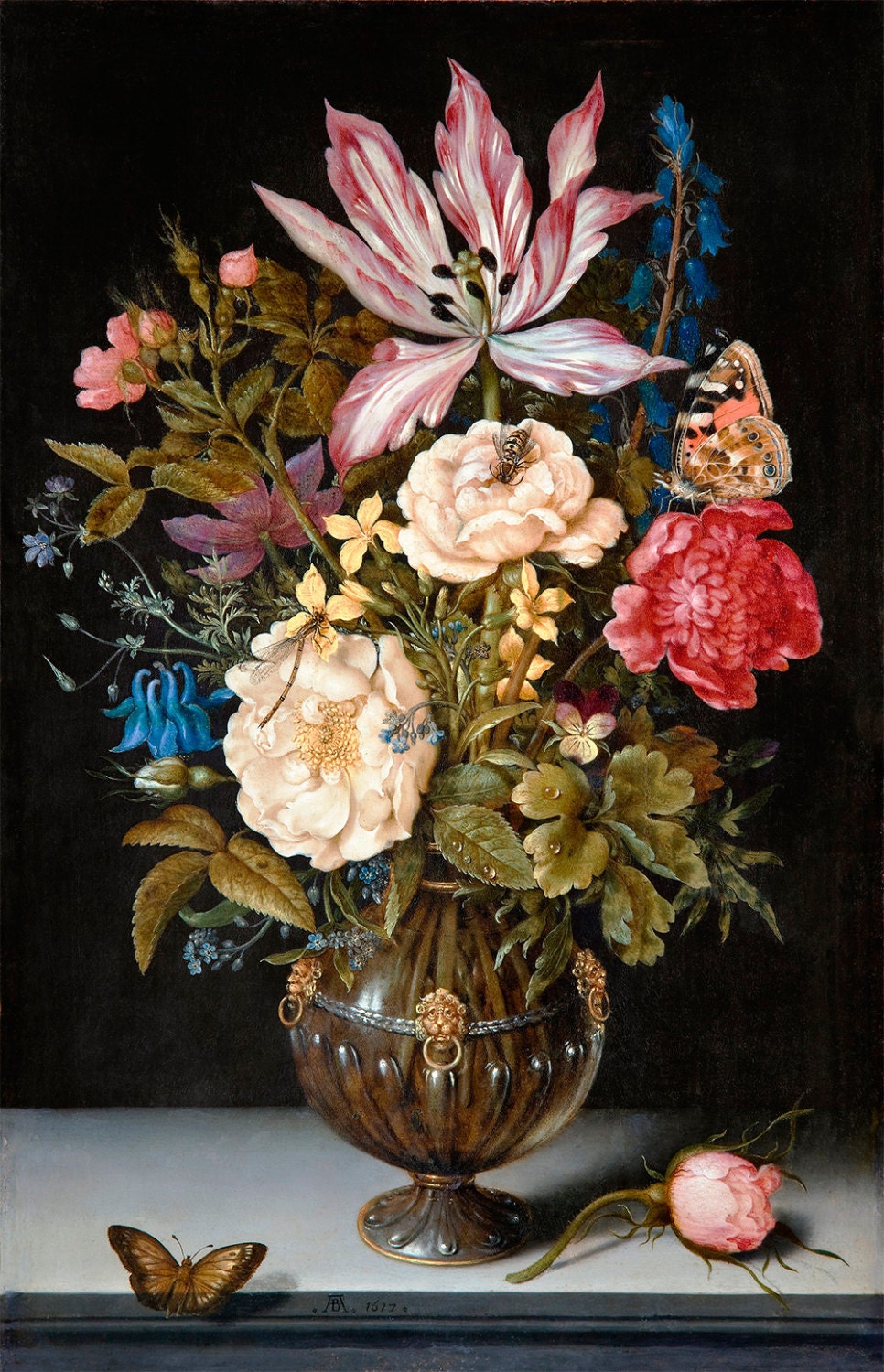 Ambrosius Bosschaert : Still Life with Flowers | Etsy