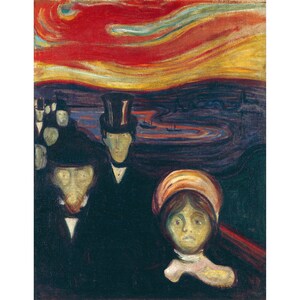 Edvard Munch : Anxiety (1894) - Giclee Fine Art Print