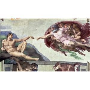 Michelangelo Buonarroti: La creazione di Adamo (1511-1512) - Giclee Fine Art Print