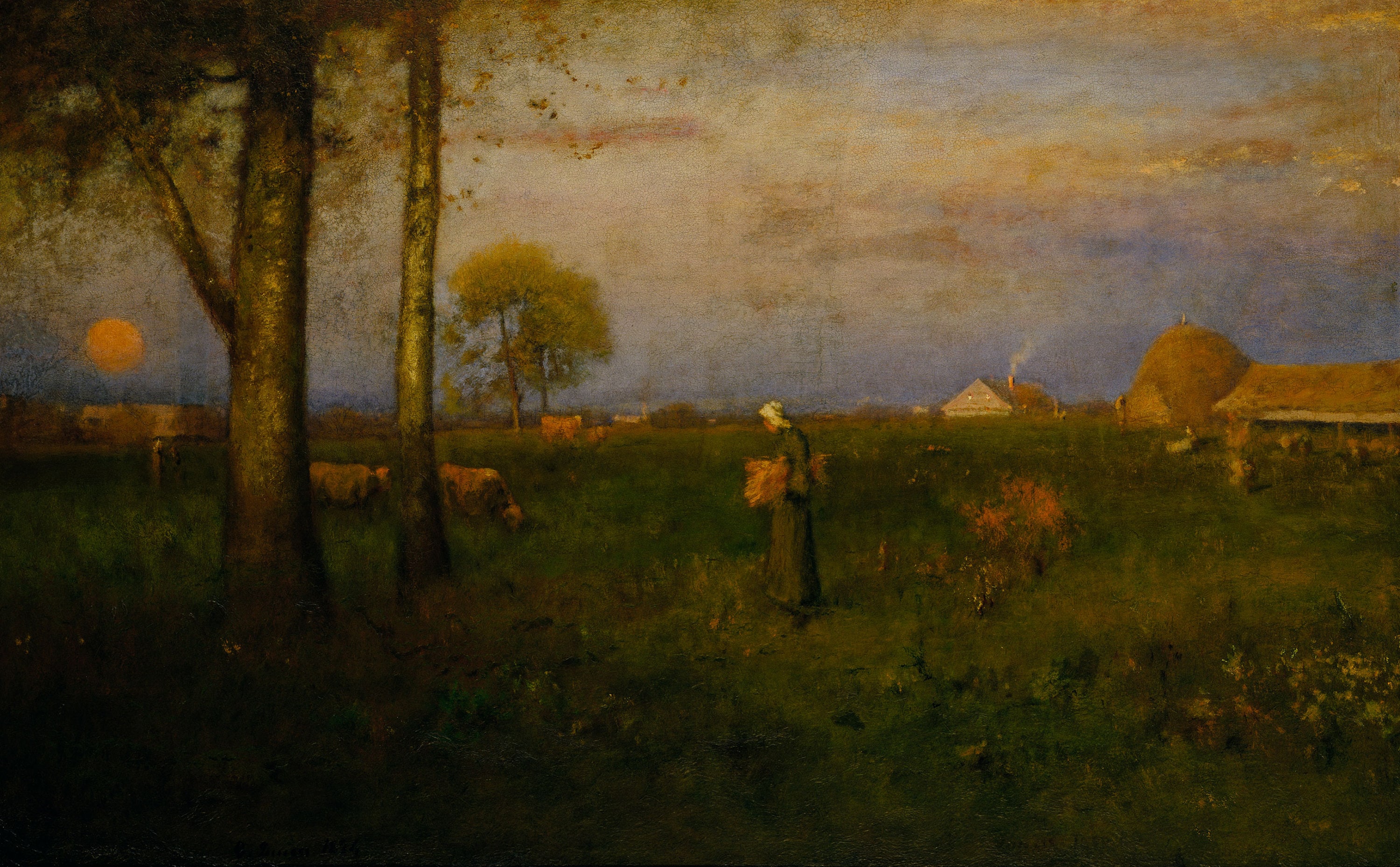 George Inness : Sundown 1884 Giclee Fine Art | Etsy