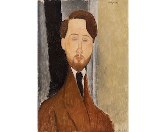 Amedeo Modigliani: Leopold Zborowksi (1919) - Impresión de Bellas Artes Giclee