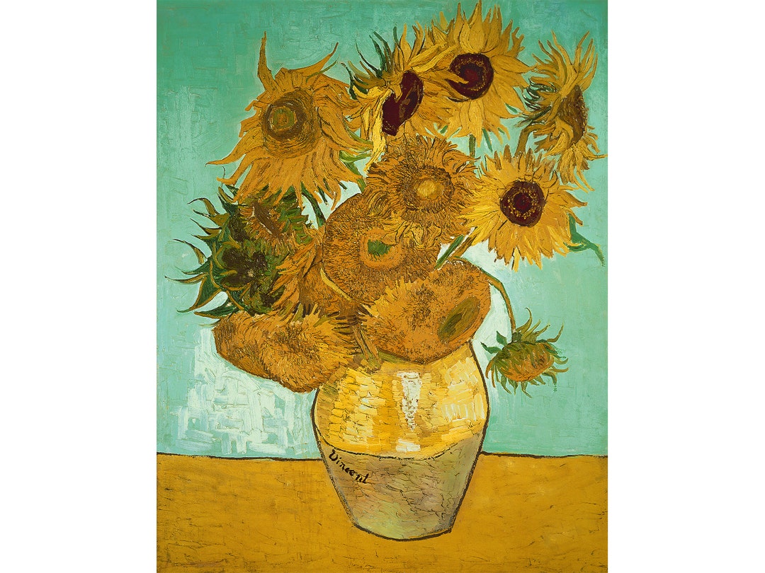 Vincent Van Gogh ゴッホ　ひまわり 油彩画 ひまわり（5本のひまわり） 芦屋のひまわり ゴッホ Vincent Van