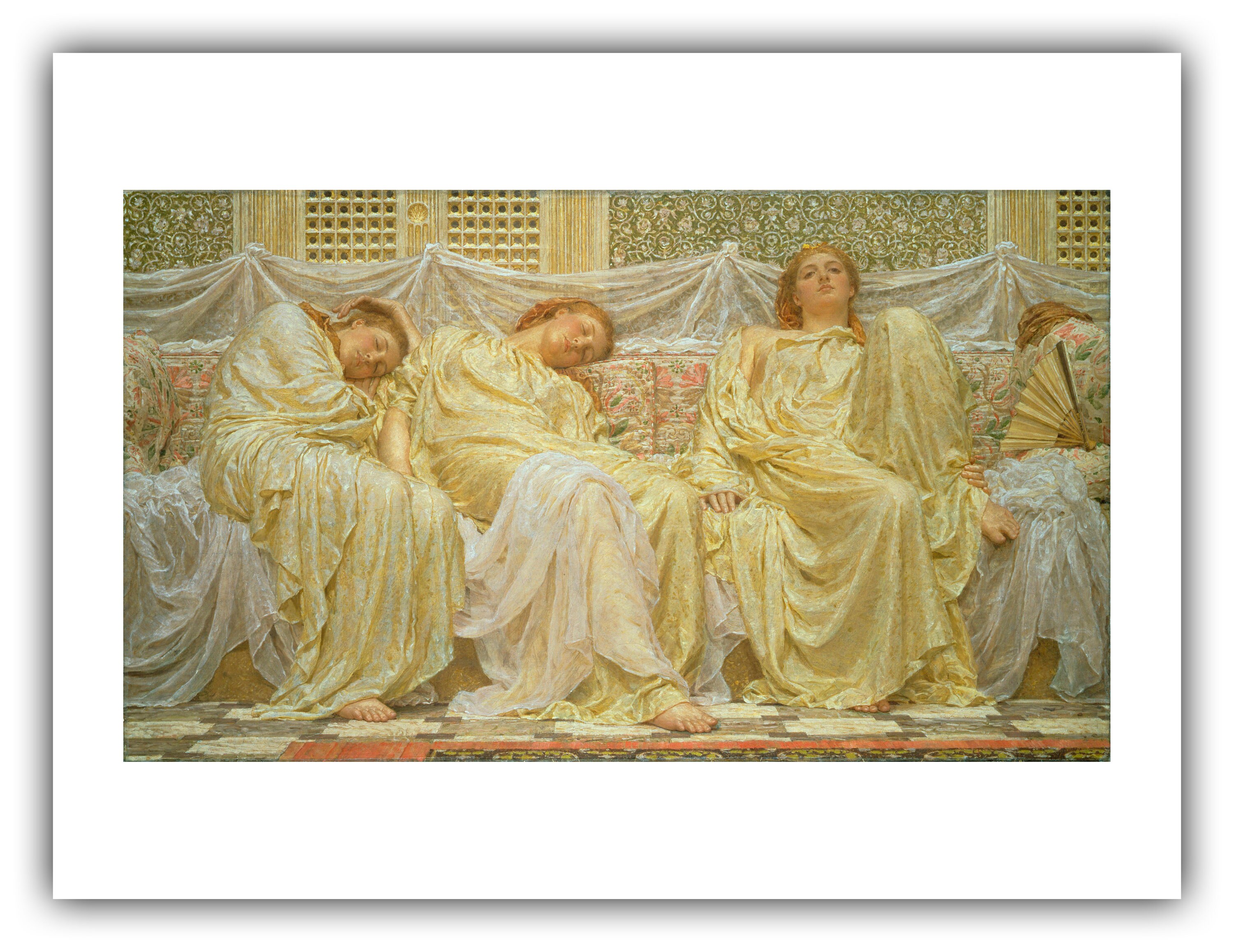 H110KZ16a アルバート・ジョセフ・ムーア 庭園 A Garden 額装