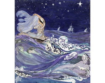 Pamela Colman Smith : Sea Creatures (c. 1907) - Giclee Fine Art Print