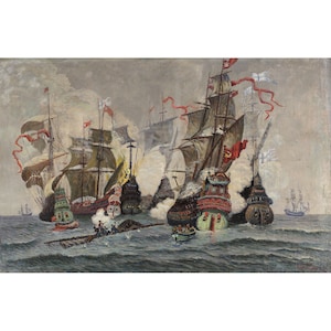 Jan Wlodzimierz Nalecz : Bataille d'Oliwa, 28 novembre 1627 (1927) - Giclee Fine Art Print