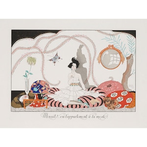 George Barbier : Minuit...ou l&#39;appartement a la mode (1924) - Giclee Fine Art Print