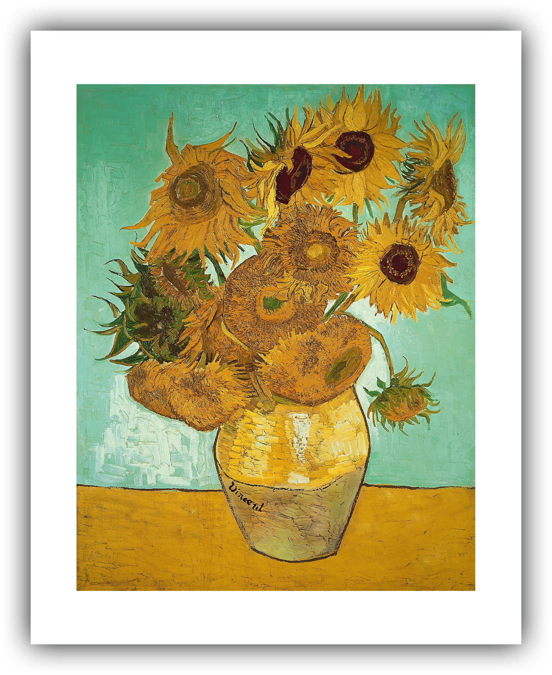 フィンセント・ファン・ゴッホ：ひまわり（1888年） - ジクレー版画