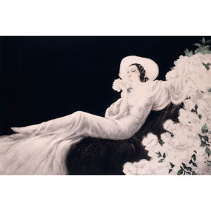Louis Icart : Loves Blossom (1900s) - Giclee Fine Art Print