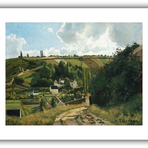 Camille Pissarro: Jalais Hill, Pontoise 1867Giclee Fine Art Print 24 x 30 inches