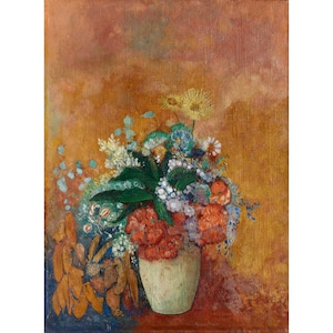 Odilon Redon : Vase of Flowers (c. 1905) - Giclee Fine Art Print