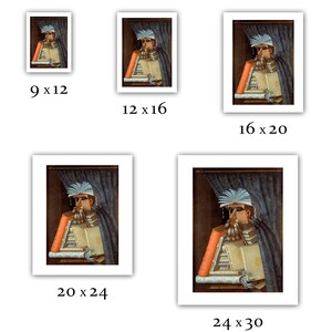 Giuseppe Arcimboldo : De bibliothecaris 1904 Giclee Fine Art Print afbeelding 2